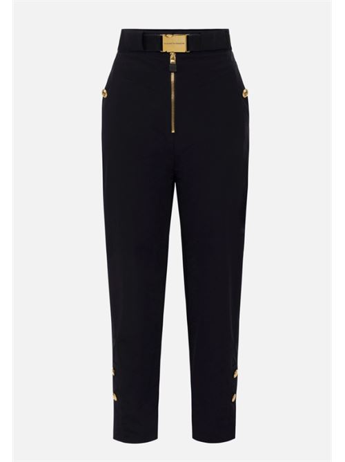 TECHNICAL SAILING PANTS WITH BELT ELISABETTA FRANCHI | PA07451E2110 nero